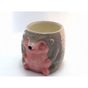Hedgehog Ceramic Coffee Mug " Get To‎ The Point" By Luckyoo